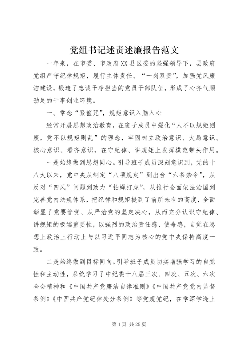 党组书记述责述廉报告范文.docx