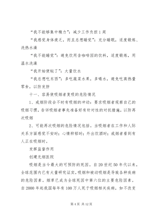 医院控烟督导员、巡查员的培训记录.docx