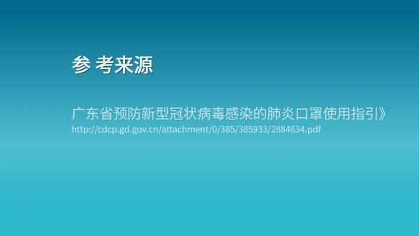 口罩正确使用指引PPT模板