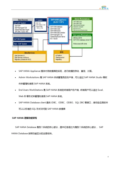 HANA内存数据库技术架构详解.docx