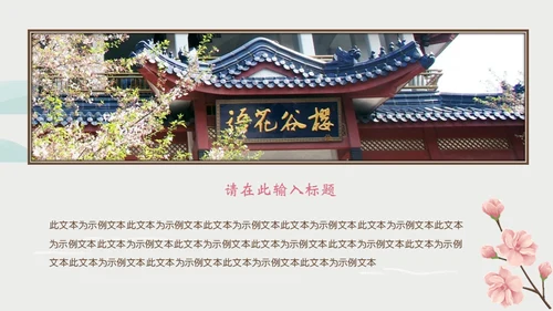 岛国之旅浪漫樱花季通用PPT模板