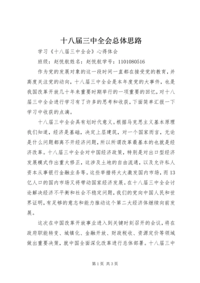 十八届三中全会总体思路 (2).docx