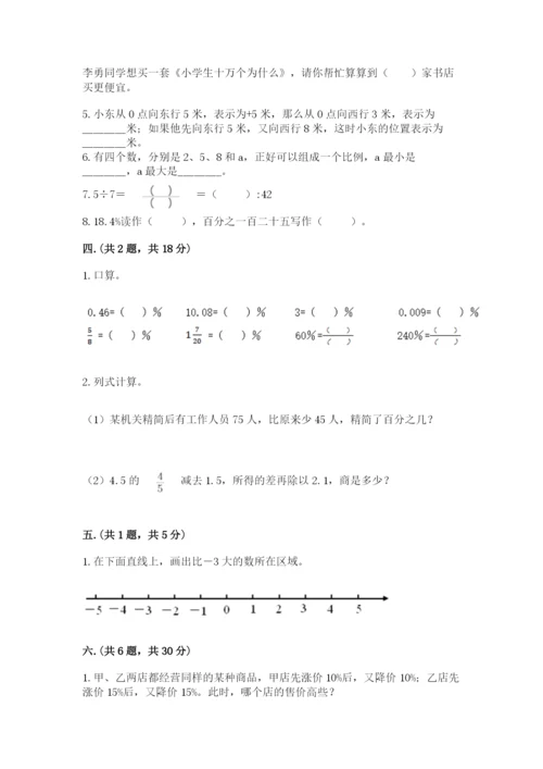 济南市外国语学校小升初数学试卷带答案（完整版）.docx