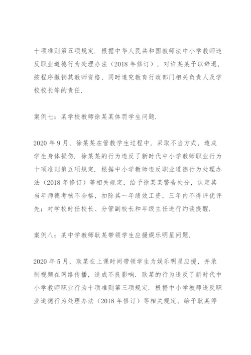师德师风警示教育典型案例.docx