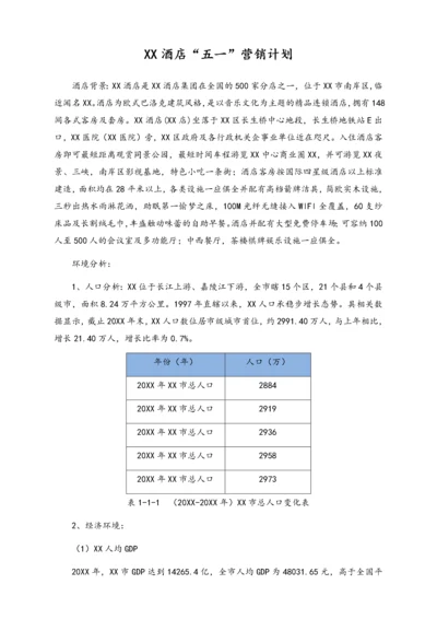 01-【劳动节活动】-65-酒店“五一”营销计划.docx