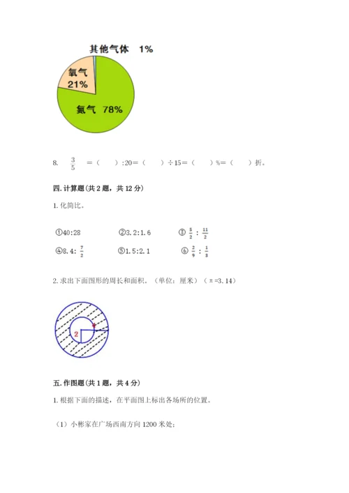 人教版六年级上册数学期末考试卷附完整答案【有一套】.docx
