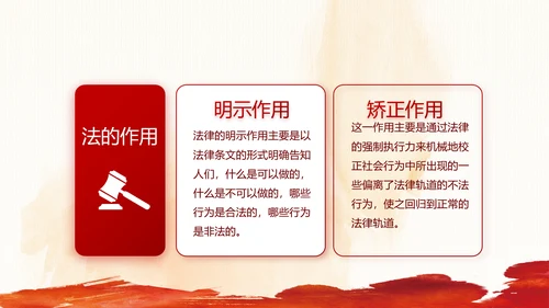 红色大气民法讲义法律知识讲座动态PPT模板