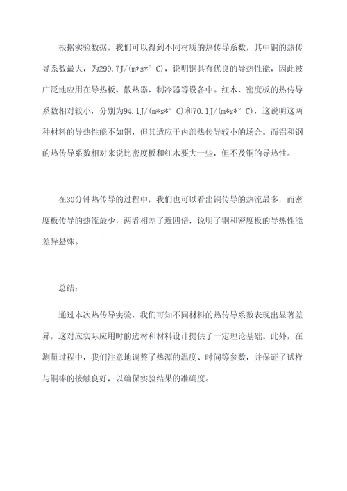建筑物理实验报告