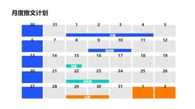 简约风计划排期多项PPT图文页