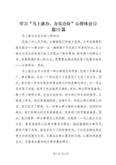 学习“马上就办、办实办好”心得体会(2篇)5篇 (4).docx