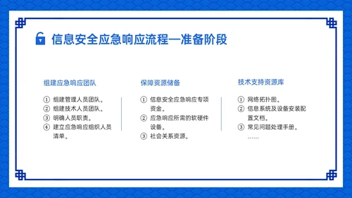 蓝色古风卡通信息安全应急培训PPT课件