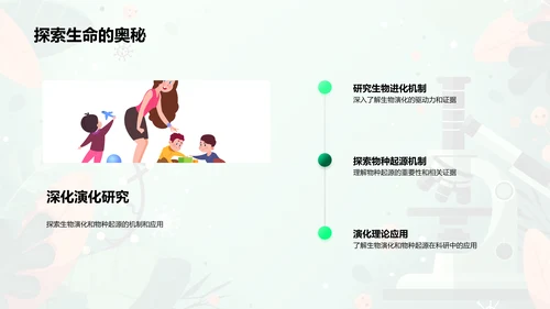 生物进化与物种起源PPT模板