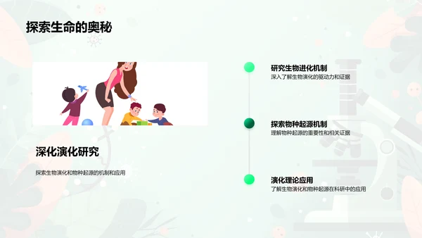 生物进化与物种起源PPT模板