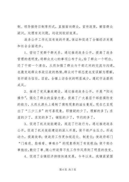 乡镇政务公开工作经验做法.docx