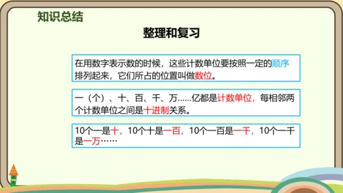 人教版数学四年级上册1.11 整理和复习课件(共27张PPT)