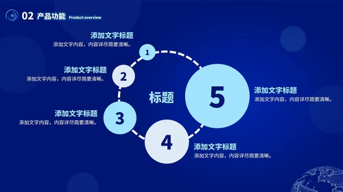 蓝色科技风产品发布介绍PPT模板