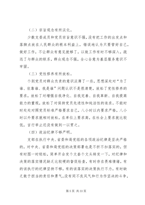 矿管局党支部对照检查材料6篇.docx