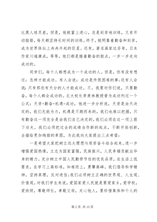 努力学习优秀演讲稿.docx