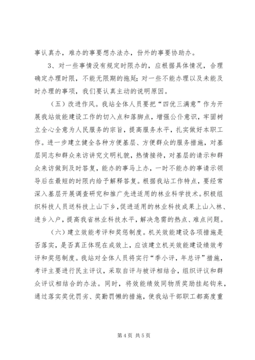 机机关效能建设工作计划实施方案.docx