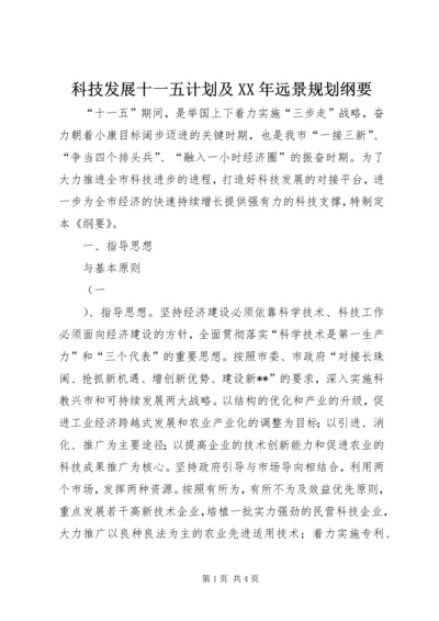 科技发展十一五计划及XX年远景规划纲要 (2).docx