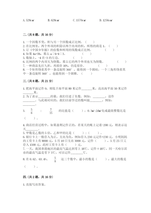 苏教版数学小升初模拟试卷（考点梳理）.docx