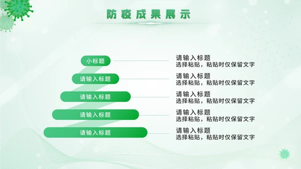 绿色卫生站医学报告PPT模板