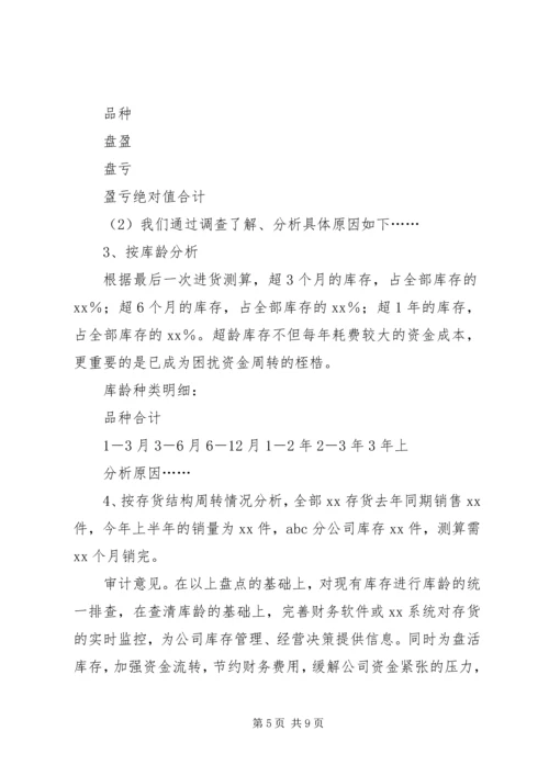 企业内部审计报告范文.docx