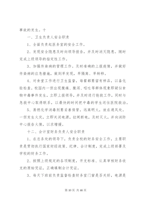 学校安全工作岗位责任制度.docx