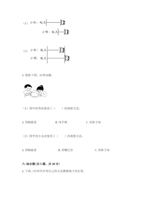 教科版一年级上册科学期末测试卷精品【夺冠】.docx
