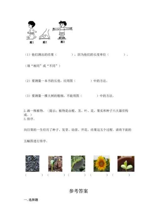 教科版一年级上册科学期末测试卷重点班.docx