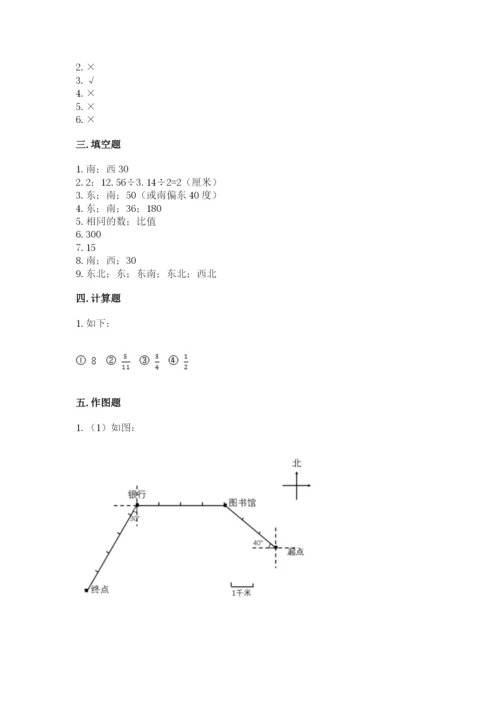 小学数学六年级上册期末考试试卷附答案【满分必刷】.docx