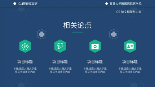医学ICU药物试验毕业答辩通用PPT模板
