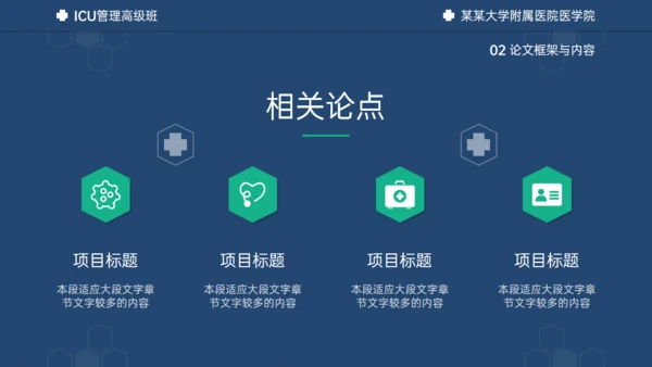 医学ICU药物试验毕业答辩通用PPT模板
