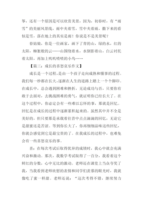 描写喜怒哀乐的作文.docx