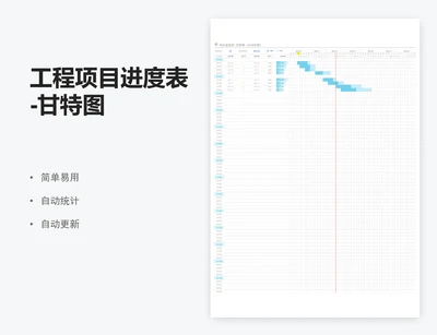 工程项目进度表-甘特图