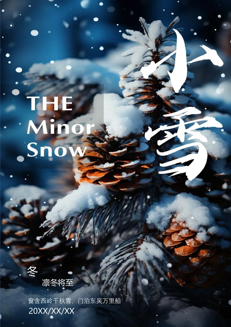 凛冬将至小雪海报