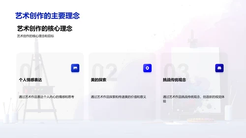 艺术创作教学PPT模板