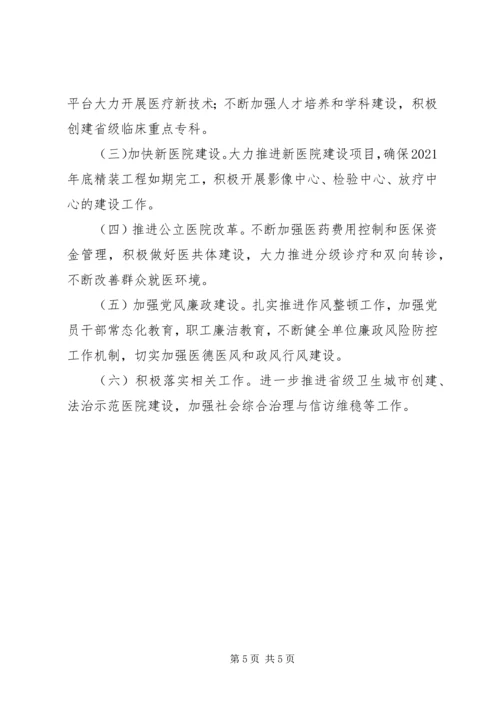 人民医院某年工作总结.docx