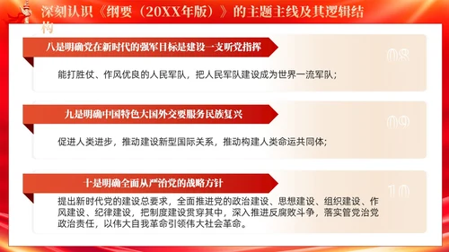 红色党建深刻领悟党的创新理论科学体系与逻辑结构主题教育课件PPT