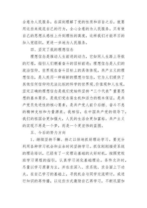 2023年党校学习心得体会范本.docx