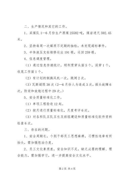 煤矿XX年上半年工作总结及下半年工作计划 (2).docx