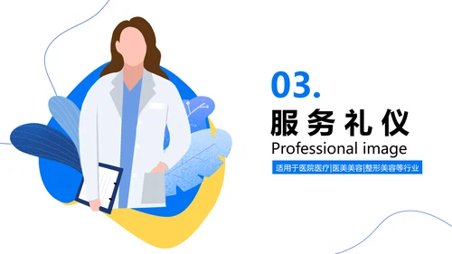 医美机构，职业礼仪培训PPT模板