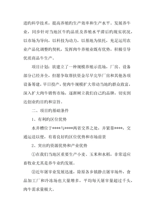 养牛创业计划书.docx