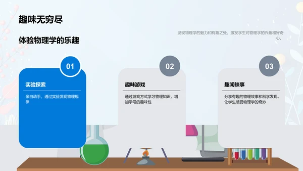 物理课程导览PPT模板