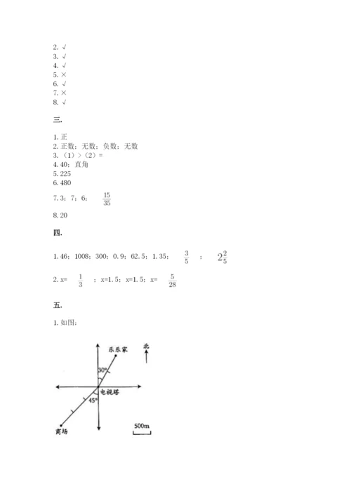 六年级毕业班数学期末考试试卷带答案（综合题）.docx
