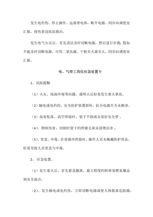 2023年应急预案各岗位人员应急处置卡.docx
