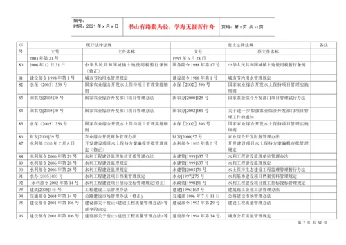 2022整理-《工程咨询法规库》废止法律法规一览表.docx