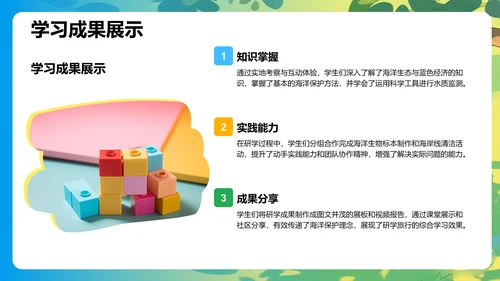 蓝色研学旅行精彩回顾PPT模板