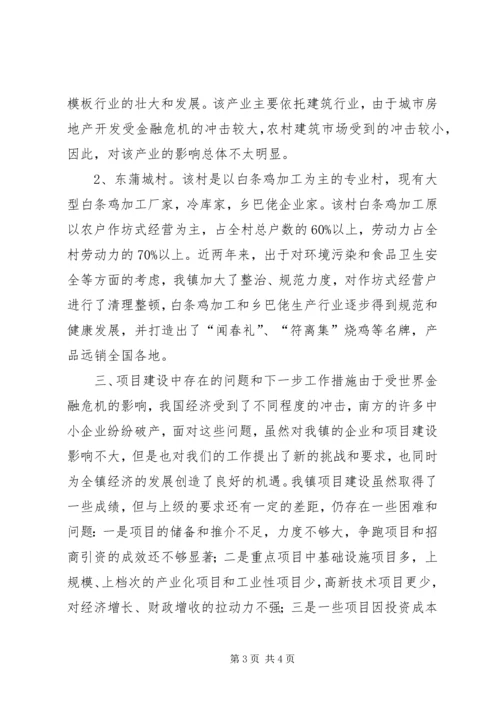 乡镇招商引资和项目建设工作情况汇报.docx