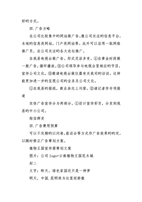 专题策划宣传册专题方案.docx